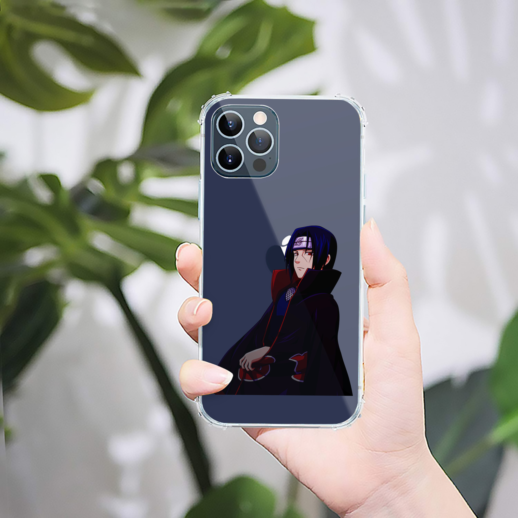 （画像用） NARUTO -ナルト- うちは イタチ Uchiha Itachi 【iPhone 12シリーズ対応】透明スマホケース（クリアソフトケース）